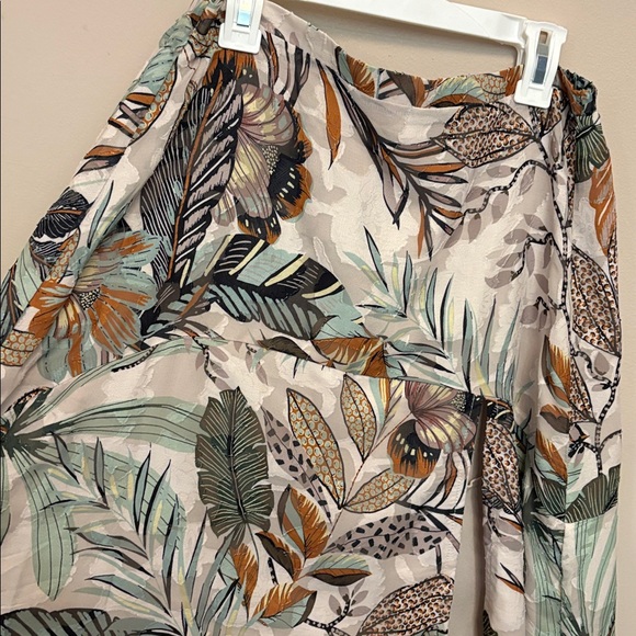 NWT Supernatural by SECRET MISSION Tropical Jungle Sandra Georgette maxi skirt - Picture 16 of 16